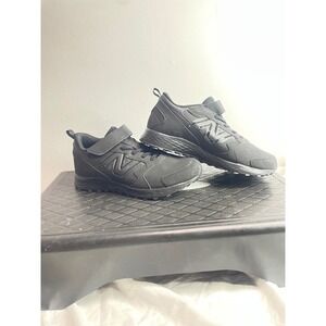 New Balance Kids Sneakers Black Athletic Walking Shoes Hook Loop